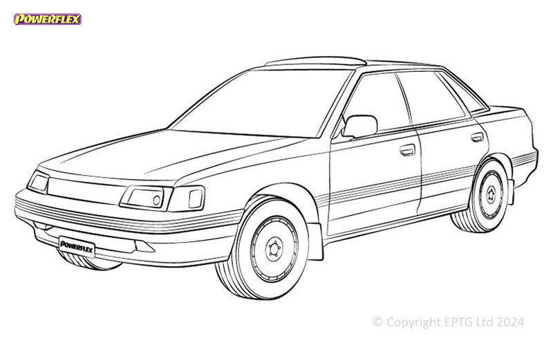 Carica immagine in Galleria Viewer, Schema boccole Powerflex Subaru Legacy BC, BF, BJ (1989-1993)
