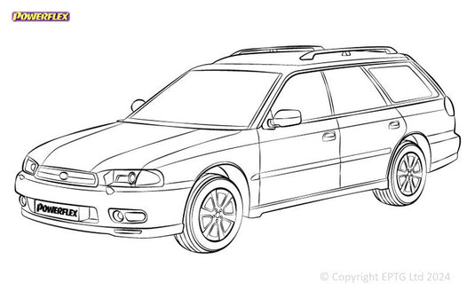 Schema boccole Powerflex Subaru Outback (1994-1998)