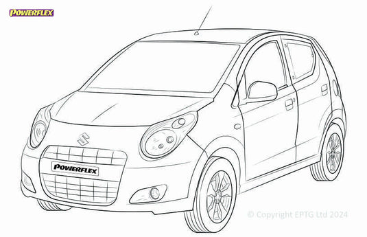 Schema boccole Powerflex Suzuki Alto (1987-2011)