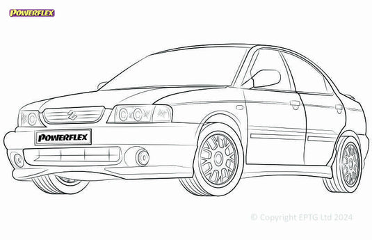 Schema boccole Powerflex Suzuki Baleno (1995-2007)