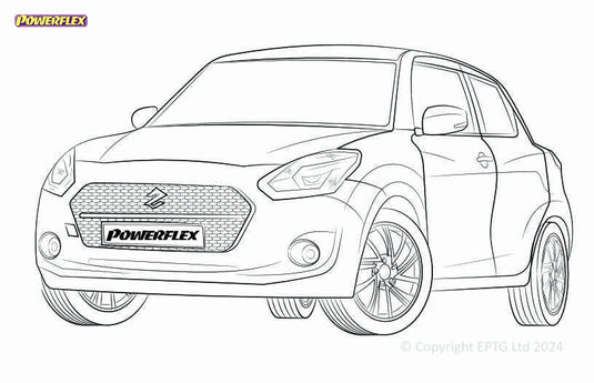 Silent block Powerflex Suzuki Swift MK4 A2L sauf Sport (2017-)