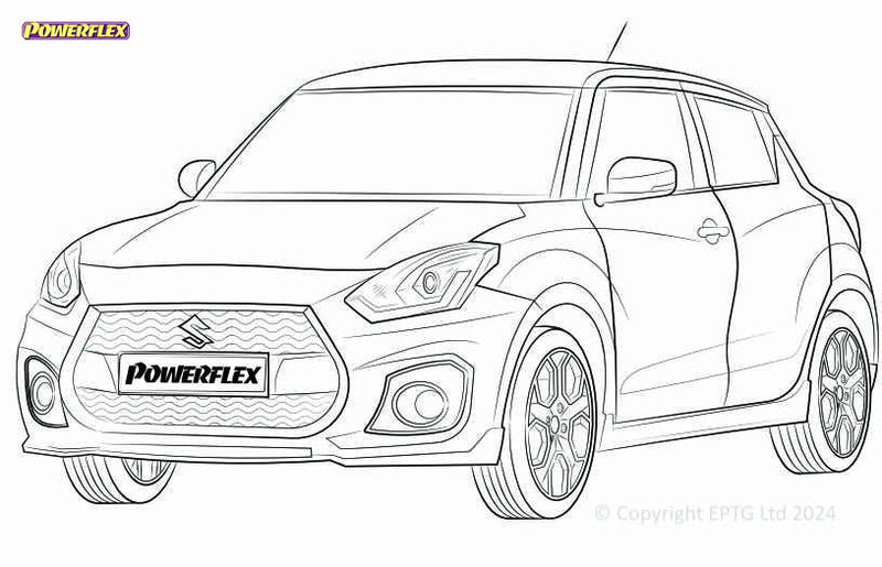 Carica immagine in Galleria Viewer, Silent block Powerflex Suzuki Swift Sport MK4 (ZC33S) (2018-)
