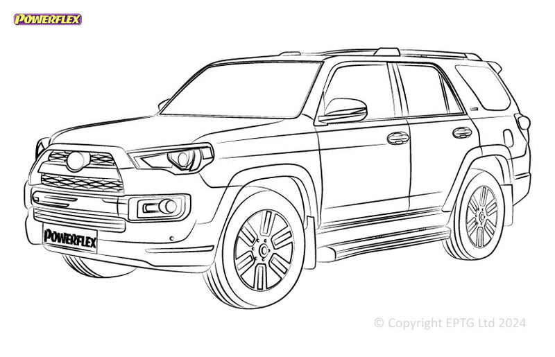 Carica immagine in Galleria Viewer, Schema boccole Powerflex Toyota 4Runner Mk4 (2002-2009)
