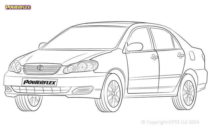 Carica immagine in Galleria Viewer, Schema boccole Powerflex Toyota Corolla (2003-2008)
