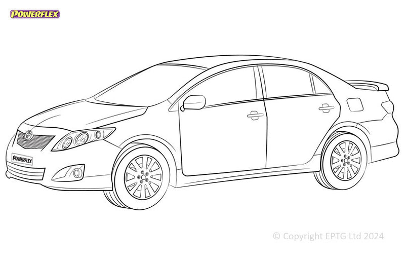 Carica immagine in Galleria Viewer, Schema boccole Powerflex Toyota Corolla (2009-2011)
