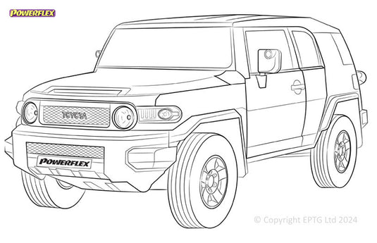 Schema boccole Powerflex Toyota FJ Cruiser (2006-2014)