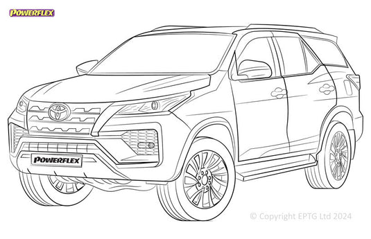Schema boccole Powerflex Toyota Fortuner Mk1 (2005-2015)