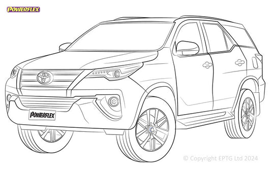 Silent block Powerflex Toyota Fortuner Mk2 (2015-)