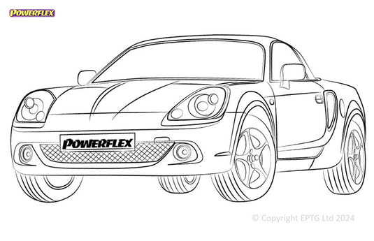 Schema boccole Powerflex Toyota MR2 Gen3 ZZW30 (2000-2006)