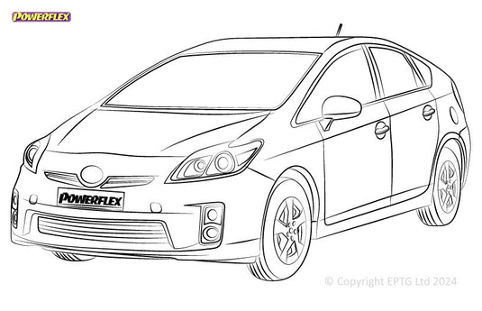 Schema boccole Powerflex Toyota Prius (2010-2011)