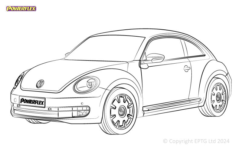 Carica immagine in Galleria Viewer, Silent block Powerflex Volkswagen Beetle A5 simple braccio (2011-)
