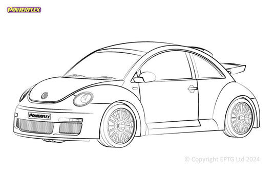 Schema boccole Powerflex Volkswagen Beetle RSi 4Motion (2000-2003)