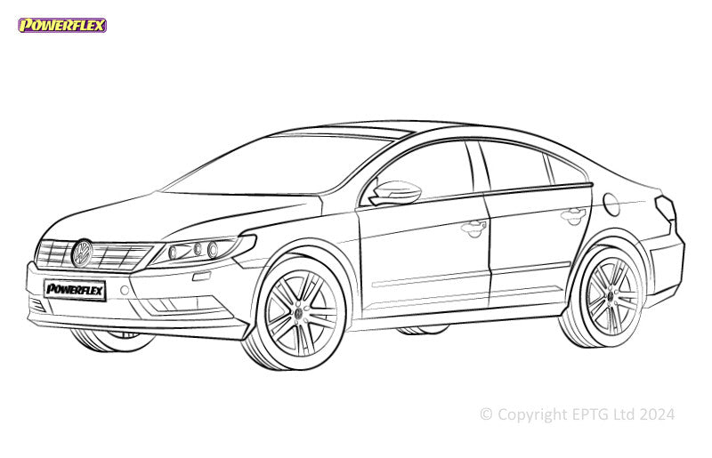 Carica immagine in Galleria Viewer, Schema boccole Powerflex Volkswagen CC (2012-2017) - parte 2
