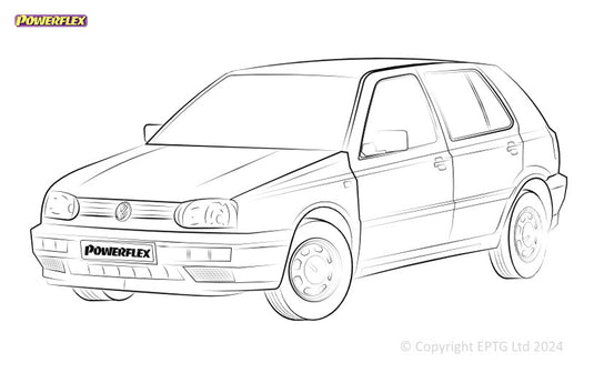 Silent block Powerflex Volkswagen Golf MK3 2WD (1992 - 1998)