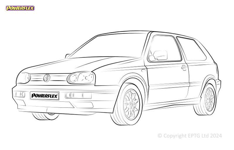 Carica immagine in Galleria Viewer, Silent block Powerflex Volkswagen Golf Mk3 4WD Syncro (1993 - 1997)
