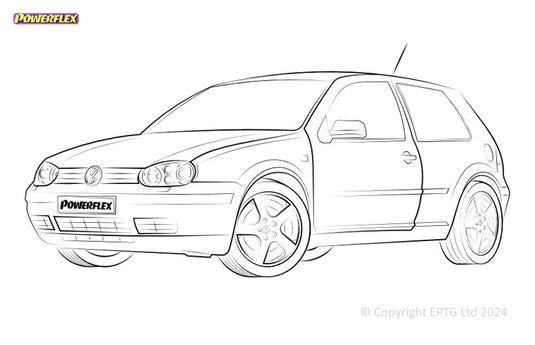 Silent block Powerflex Volkswagen Golf MK4 2WD Type 1J (1997-2004)