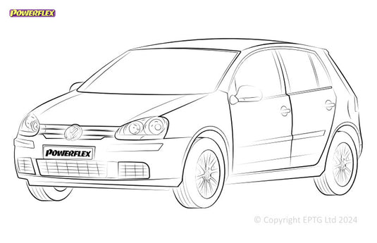 Silent block Powerflex Volkswagen Golf MK5 1K (2003-2009)