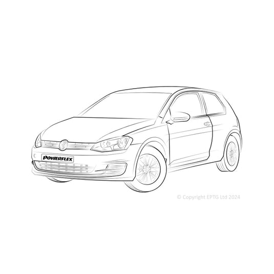 Silent block Powerflex Volkswagen Golf MK7 5G 2WD 122PS plus Multi-link (2012-2019)