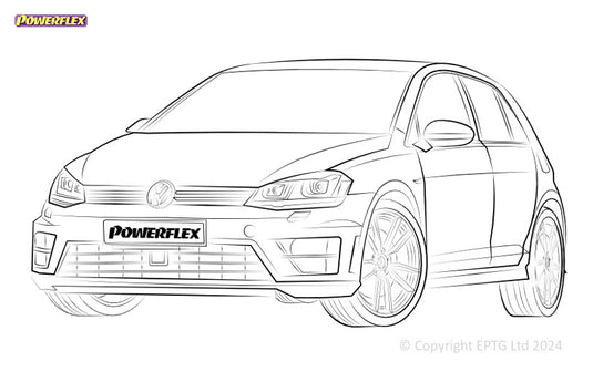 Silent block Powerflex Volkswagen Golf MK7 5G 4WD inc R (2012-2019)
