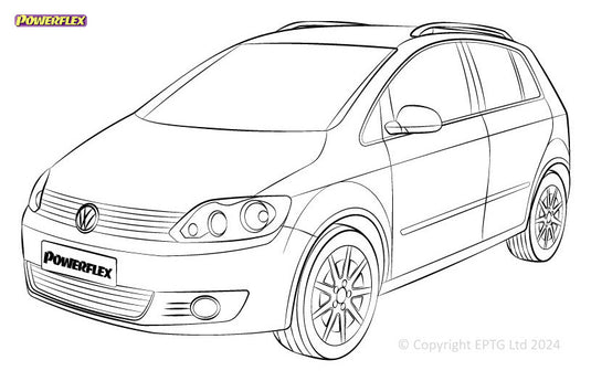 Silent block Powerflex Volkswagen Golf Plus 5M (2004-2009)