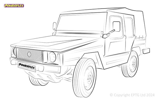 Schema boccole Powerflex Volkswagen Iltis (1978-1988)