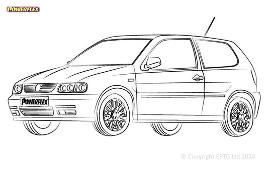 Schema boccole Powerflex Volkswagen Polo MK3 6N (1995-2002)