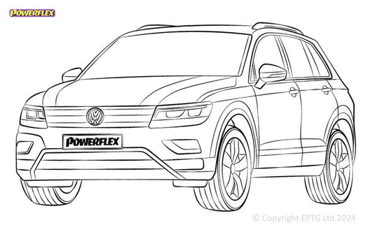 Schema boccole Powerflex Volkswagen Tiguan 5N MK1 (2007-2017)