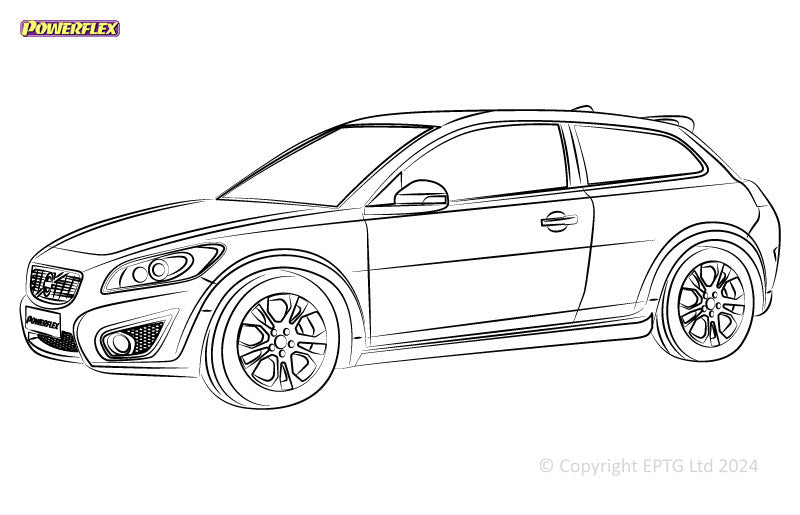 Carica immagine in Galleria Viewer, Schema boccole Powerflex Volvo C30 (2006-2013)
