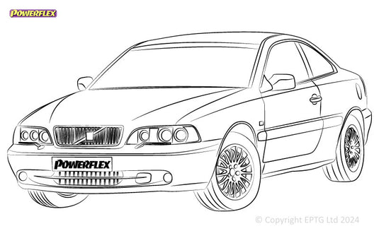 Schema boccole Powerflex Volvo C70 (1996-2005)