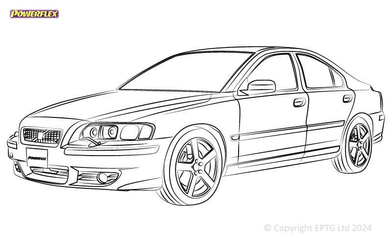 Carica immagine in Galleria Viewer, Schema boccole Powerflex Volvo S60 AWD (2001-2009)
