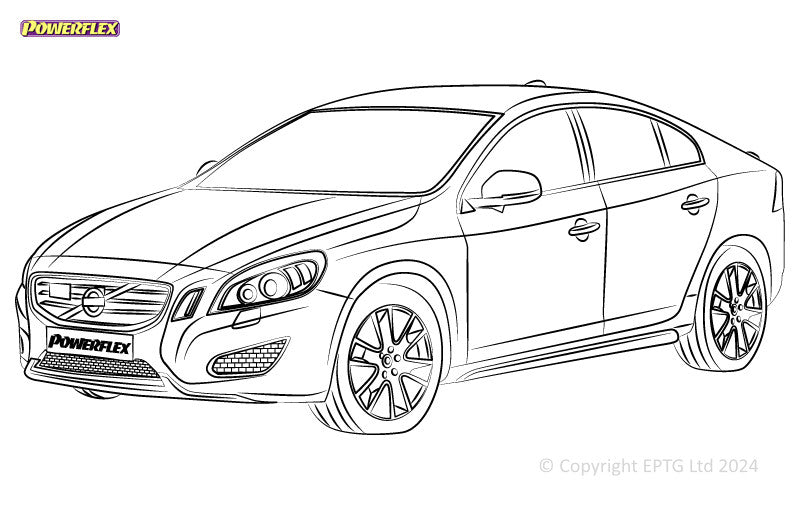 Carica immagine in Galleria Viewer, Schema boccole Powerflex Volvo S60 AWD (2010-2018)
