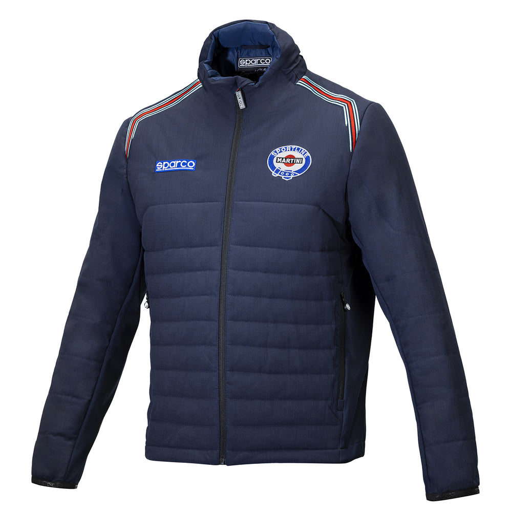 Giacca Antivento Imbottita Sparco Martini Racing - Blu Marine