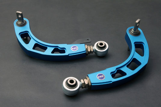 Bracci Superiori Posteriori Regolabili (Camber Kit) Hardrace Blu in Alluminio per Honda Civic FD (06-12)