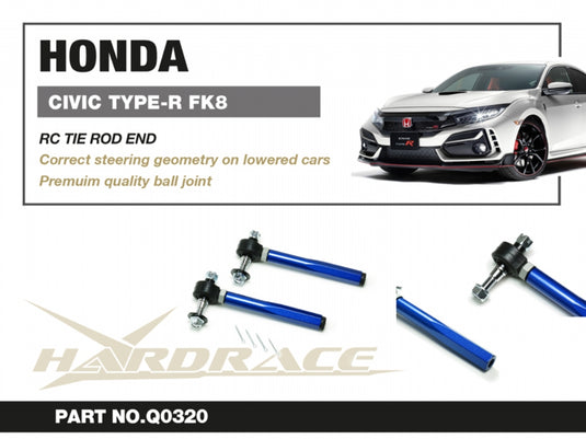 Testine Sterzo Hardrace con Correzione del Centro di Rollio per Honda Civic Type R FK8 (17-22)