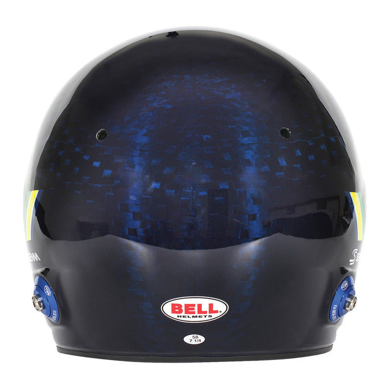 Carica immagine in Galleria Viewer, Casco BELL MAG-10 Carbon AYRTON SENNA Hans FIA8859-2024/SA2020
