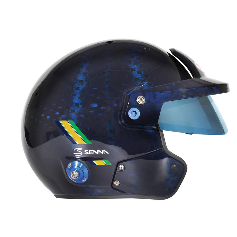 Carica immagine in Galleria Viewer, Casco BELL MAG-10 Carbon AYRTON SENNA Hans FIA8859-2024/SA2020
