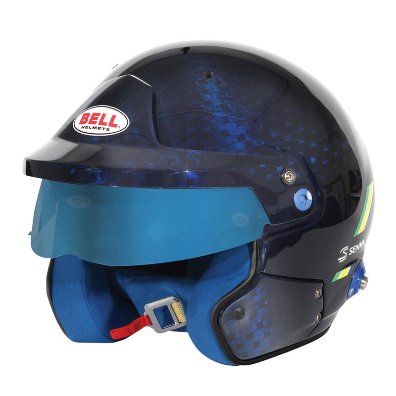 Carica immagine in Galleria Viewer, Casco BELL MAG-10 Carbon AYRTON SENNA Hans FIA8859-2024/SA2020
