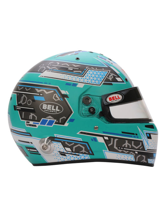 Casco integrale BELL RS7 PRO STAMINA HANS FIA 8859-2024 - verde