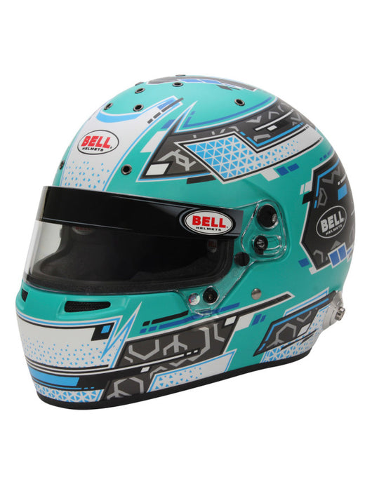 Casco integrale BELL RS7 PRO STAMINA HANS FIA 8859-2024 - verde