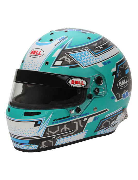 Casco integrale BELL RS7 PRO STAMINA HANS FIA 8859-2024 - verde