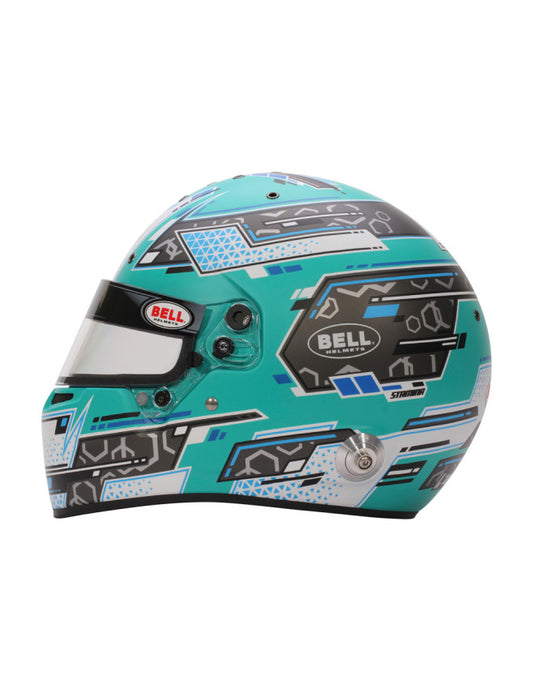 Casco integrale BELL RS7 PRO STAMINA HANS FIA 8859-2024 - verde