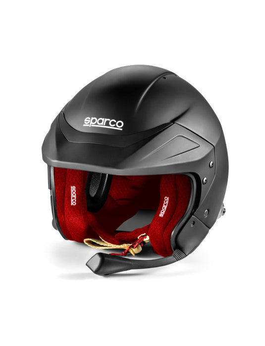Casco jet SPARCO FLUX RJ-i Hans FIA 8859-2024 con interfono
