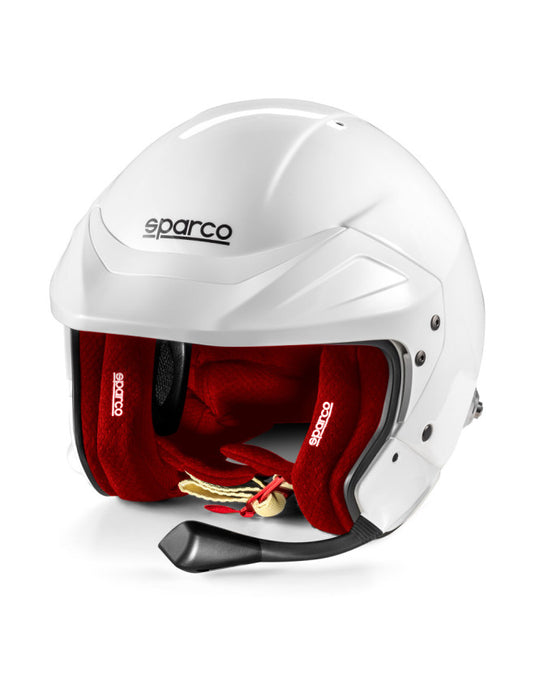 Casco jet SPARCO FLUX RJ-i Hans FIA 8859-2024 con interfono