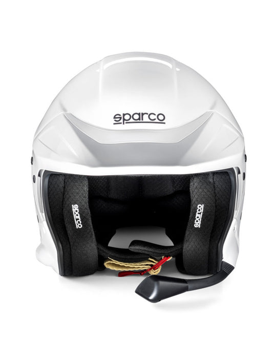 Casco jet SPARCO FLUX RJ-i Hans FIA 8859-2024 con interfono