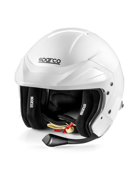 Casco jet SPARCO FLUX RJ-i Hans FIA 8859-2024 con interfono