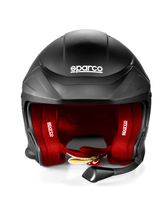 Casco jet SPARCO FLUX RJ-i Hans FIA 8859-2024 con interfono