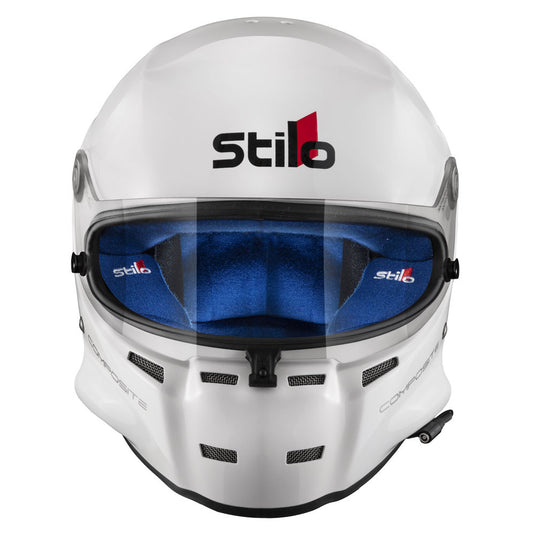 Casco Stilo ST5F Fibra SA20 bianco interno blu