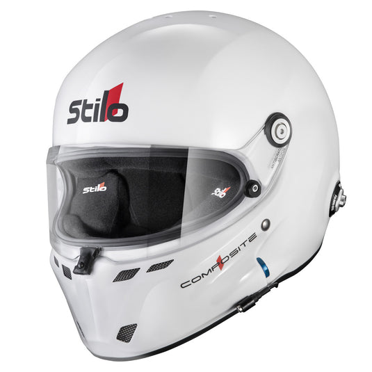 Casco Stilo ST6 F Turismo bianco/nero - Snell SA2025 FIA 8859-24 Hans FIA8858-10