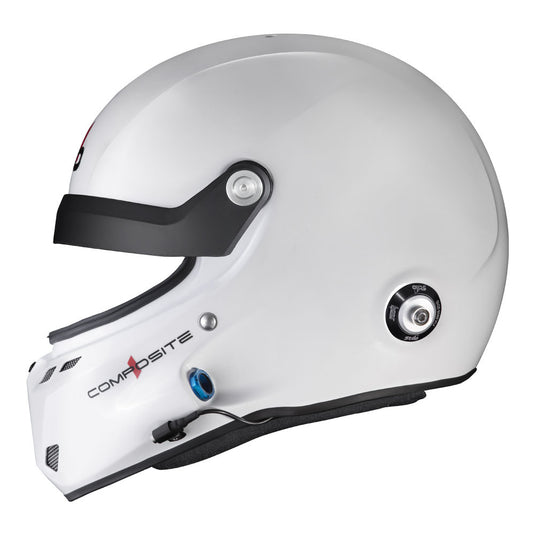 Casco Stilo ST6 GT Turismo Composite bianco/nero - Snell SA2020 FIA 8859-24 Hans FIA8858-10