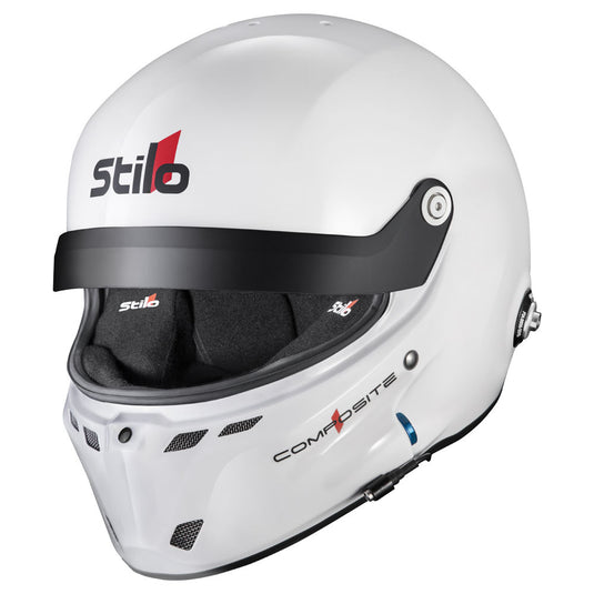 Casco Stilo ST6 GT Turismo Composite bianco/nero - Snell SA2020 FIA 8859-24 Hans FIA8858-10
